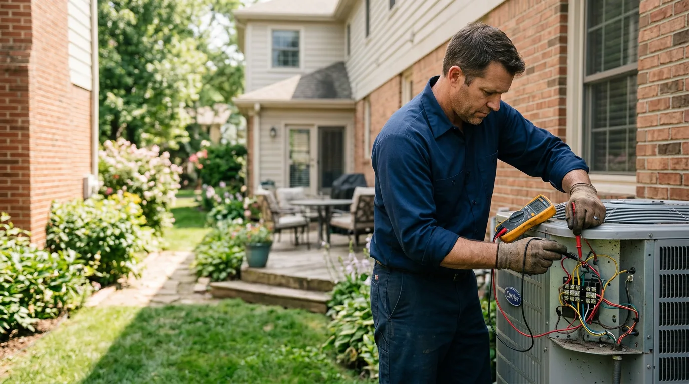 HVAC technician working near Baxter, MN